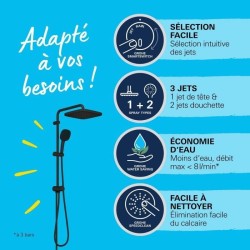 Colonne de douche avec inverseur manuel - Economie d'eau - GROHE Vital