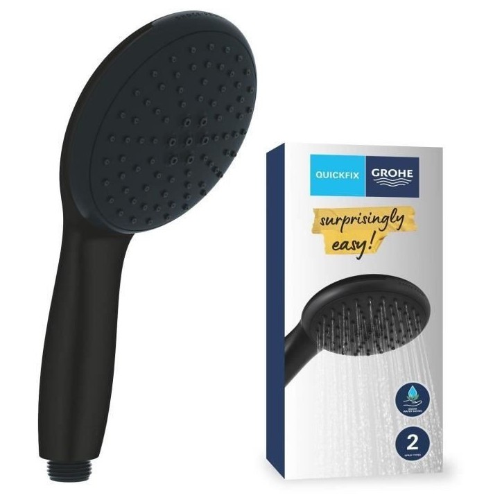 Pommeau de douche - GROHE Vitalio Start 110 279462431 - 2 jets (Pluie/Stimulant) - Economie d'eau - Procédé anti-calcaire - No Pommeau de douche - GROHE Vitalio Start 110 279462431 - 2 jets (Pluie/Stimulant) - Economie d'eau - Procédé anti-calcaire - No
