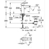 Mitigeur monocommande lavabo - GROHE Start - 234552432 - Noir mat - Ta