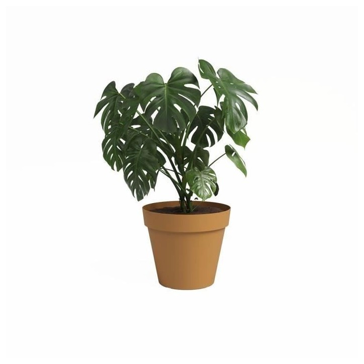 ARTEVASI Pot de fleur CAPRI - 40 ma - Jaune miel - L40 x P40 x H34,7 cm