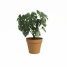 ARTEVASI Pot de fleur CAPRI - 40 ma - Jaune miel - L40 x P40 x H34,7 c