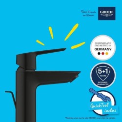 Mitigeur monocommande lavabo - GROHE Start - 242092432 - Noir mat - Ta