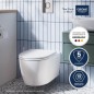 Pack Bâti support 5 en 1 - GROHE - Blanc - 1.13 m - Céramique - Plaque de commande + supports muraux + isolation + pipe coudé