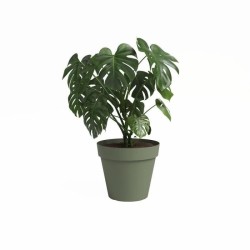 ARTEVASI Pot de fleur CAPRI - 40 ma - Vert cendré - L40 x P40 x H34,7