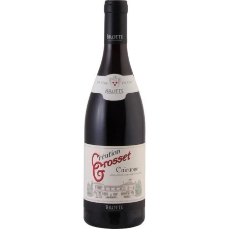 BROTTE Création Grosset 2021 Cairanne - Vin rouge de la Vallée du Rh