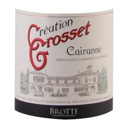 BROTTE Création Grosset 2021 Cairanne - Vin rouge de la Vallée du Rh