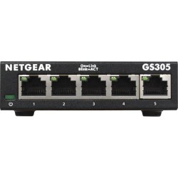 NETGEAR GS305-300PES Switch Ethernet Métal 5 ports Gigabit (10/100/10