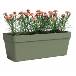 ARTEVASI Jardiniere - Plastique - Vert Cendre - Rectangulaire - L49,