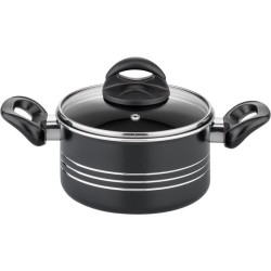 Batterie de cuisine - Induction - GSW - MILANO NERO - 15 pieces - Alum