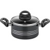 Batterie de cuisine - Induction - GSW - MILANO NERO - 15 pieces - Alum