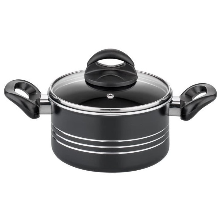 Batterie de cuisine - Induction - GSW - MILANO GREY - 15 pieces - Aluminium massif - Gris Batterie de cuisine - Induction - GSW - MILANO GREY - 15 pieces - Aluminium massif - Gris