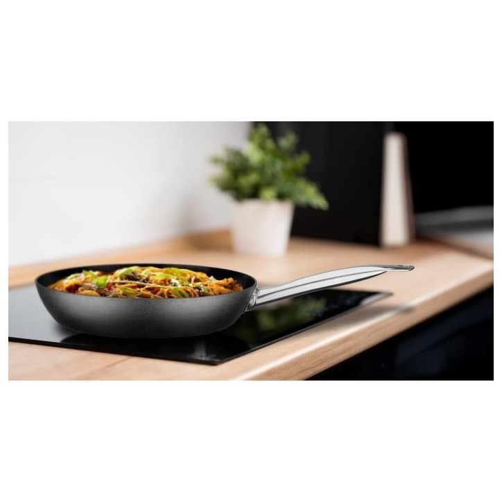 Wok acier carbone - GSW - AVANTI - 28 cm - Induction