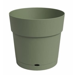 ARTEVASI Pot de fleur CAPRI - Large - Réserve d'eau - Vert Cendre -