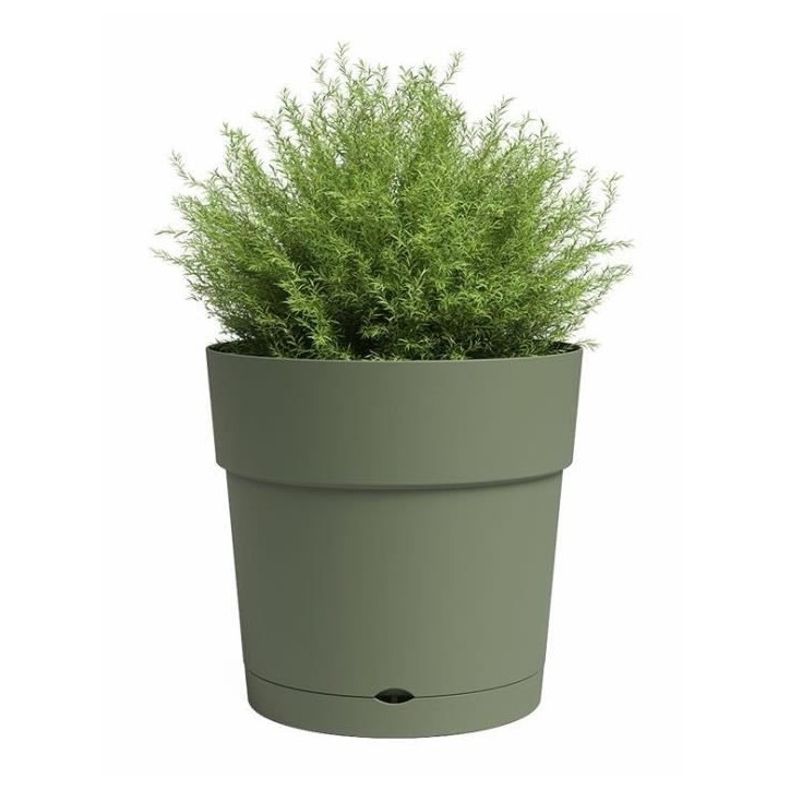 ARTEVASI Pot de fleur CAPRI - Large - Réserve d'eau - Vert Cendre - L39,1 x P39,1 x H37 cm ARTEVASI Pot de fleur CAPRI - Large - Réserve d'eau - Vert Cendre - L39,1 x P39,1 x H37 cm