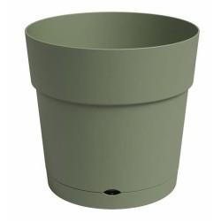 ARTEVASI Pot de fleur CAPRI - Large - Réserve d'eau - Vert Cendre - L