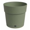 ARTEVASI Pot de fleur CAPRI - Large - Réserve d'eau - Vert Cendre - L