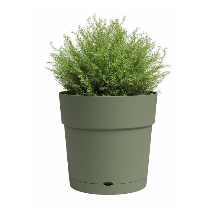 ARTEVASI Pot de fleur CAPRI - Large - Réserve d'eau - Vert Cendre - L49,5 x P49,5 x H47,2 cm ARTEVASI Pot de fleur CAPRI - Large - Réserve d'eau - Vert Cendre - L49,5 x P49,5 x H47,2 cm