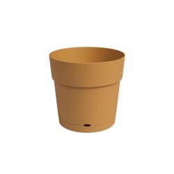 ARTEVASI Pot de fleur LARGE RE - 40 ma - Jaune miel - 39,1 x 39,1 x 37