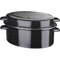 Cocotte acier émaillé - GSW - Daubiere Email - 32 cm - Ovale - Induc