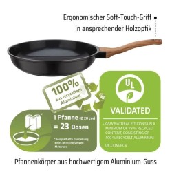 Poele fonte d'aluminium - GSW - NATURAL FIT - 20 cm - 100 % recyclée