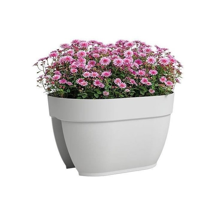 ARTEVASI Jardiniere balcon CAPRI CAMPANA - 40 ma - Blanc - 39 x 25,6 x 22,5 cm ARTEVASI Jardiniere balcon CAPRI CAMPANA - 40 ma - Blanc - 39 x 25,6 x 22,5 cm