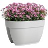 ARTEVASI Jardiniere balcon CAPRI CAMPANA - 40 ma - Blanc - 39 x 25,6 x