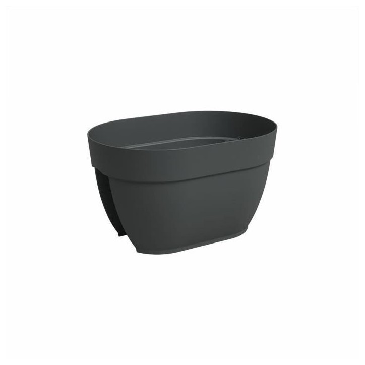 ARTEVASI Jardiniere balcon CAPRI CAMPANA - 40 ma - Anthracite - 39 x 25,6 x 22,5 cm ARTEVASI Jardiniere balcon CAPRI CAMPANA - 40 ma - Anthracite - 39 x 25,6 x 22,5 cm