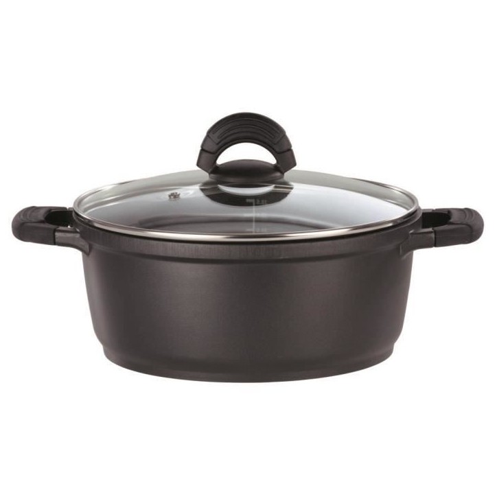Faitout fonte d'aluminium - GSW - SILCOGUSS - 28 cm - Induction - Noir Faitout fonte d'aluminium - GSW - SILCOGUSS - 28 cm - Induction - Noir