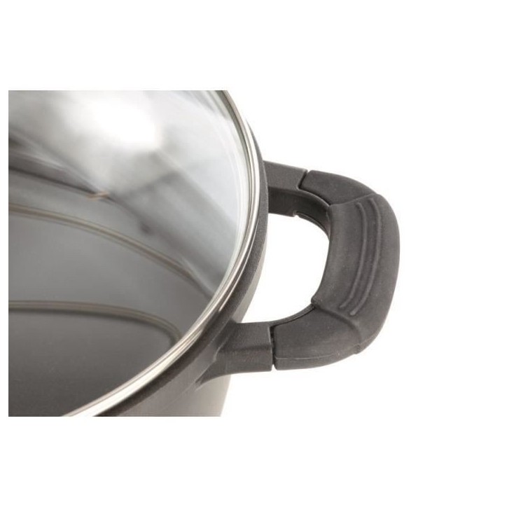 Faitout fonte d'aluminium - GSW - SILCOGUSS - 28 cm - Induction - Noir Faitout fonte d'aluminium - GSW - SILCOGUSS - 28 cm - Induction - Noir