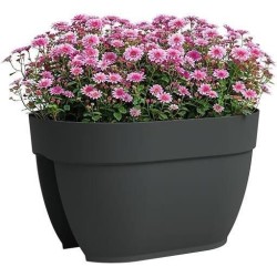 ARTEVASI Jardiniere balcon CAPRI CAMPANA - 40 ma - Anthracite - 39 x 2