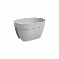 ARTEVASI Jardiniere balcon CAPRI CAMPANA - 40 ma - Gris clair - 39 x 2