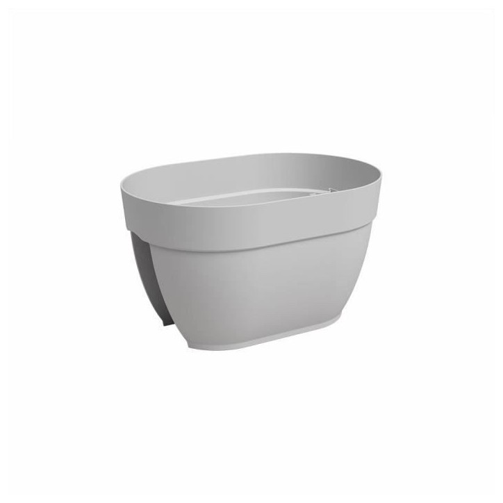 ARTEVASI Jardiniere balcon CAPRI CAMPANA - 40 ma - Gris clair - 39 x 25,6 x 22,5 cm ARTEVASI Jardiniere balcon CAPRI CAMPANA - 40 ma - Gris clair - 39 x 25,6 x 22,5 cm