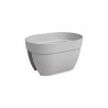 ARTEVASI Jardiniere balcon CAPRI CAMPANA - 40 ma - Gris clair - 39 x 2