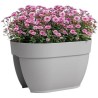 ARTEVASI Jardiniere balcon CAPRI CAMPANA - 40 ma - Gris clair - 39 x 2