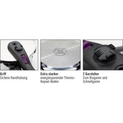 Autocuiseur - GSW - Rapide - 18 cm - 3,2 L - Induction - Acier inoxyda