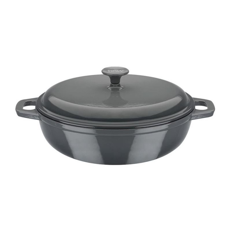 Cocotte fonte massive - GSW - GREY SHADOW - 30 cm - Ronde - Induction Cocotte fonte massive - GSW - GREY SHADOW - 30 cm - Ronde - Induction