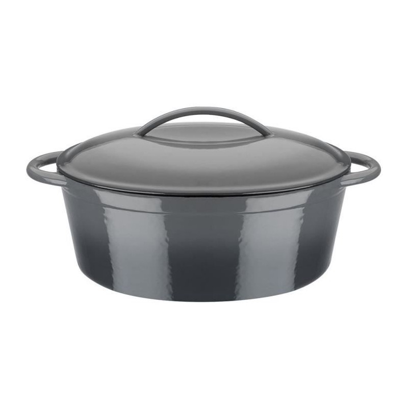 Cocotte fonte massive - GSW - GREY SHADOW - 33 x 25 cm - Ovale - Induc Cocotte fonte massive - GSW - GREY SHADOW - 33 x 25 cm - Ovale - Induc