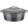 Cocotte fonte massive - GSW - GREY SHADOW - 33 x 25 cm - Ovale - Induc