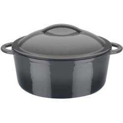 Marmite fonte massive - GSW - GREY SHADOW - 24 cm - Ronde - Induction