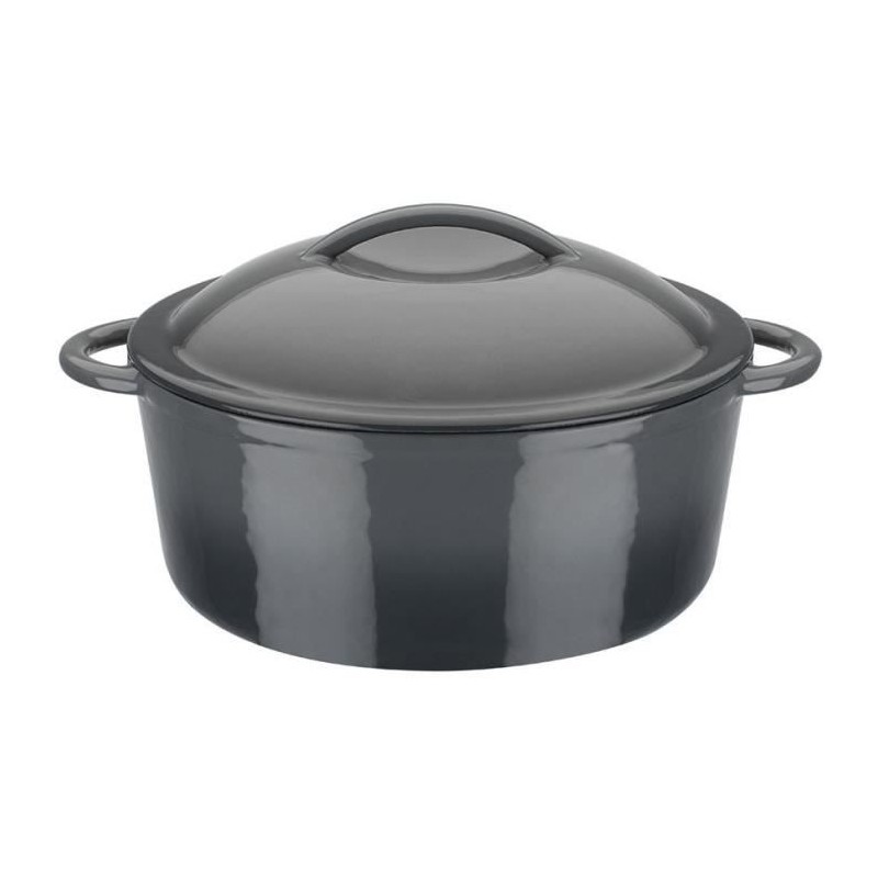 Marmite fonte massive - GSW - GREY SHADOW - 24 cm - Ronde - Induction Marmite fonte massive - GSW - GREY SHADOW - 24 cm - Ronde - Induction
