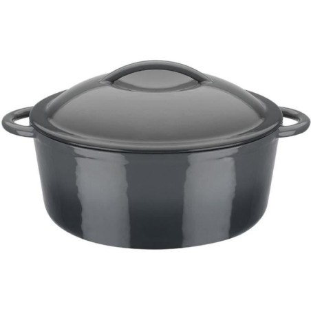 Marmite fonte massive - GSW - GREY SHADOW - 24 cm - Ronde - Induction
