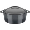 Marmite fonte massive - GSW - GREY SHADOW - 24 cm - Ronde - Induction