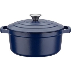 Marmite fonte massive - GSW - BLUE MAGIC - 24 cm - Ronde - Induction -