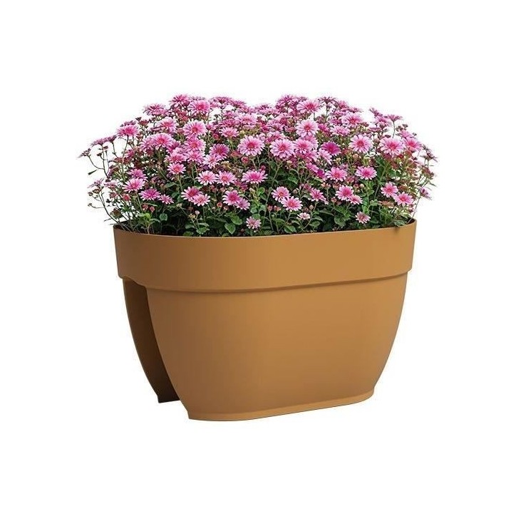 ARTEVASI Jardiniere balcon CAPRI CAMPANA - 40 ma - Jaune miel - 39 x 25,6 x 22,5 cm ARTEVASI Jardiniere balcon CAPRI CAMPANA - 40 ma - Jaune miel - 39 x 25,6 x 22,5 cm