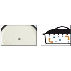 Marmite fonte massive - GSW - BLUE MAGIC - 24 cm - Ronde - Induction -