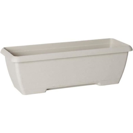 Jardiniere - GARDEN ID Teramo - Blanc 60 cm - Solidité - Réserve d'e