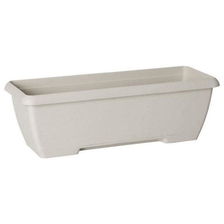 Jardiniere - GARDEN ID Teramo - Blanc 60 cm - Solidité - Réserve d'eau intégrée - Recyclé & 100% recyclable - Volume pour p Jardiniere - GARDEN ID Teramo - Blanc 60 cm - Solidité - Réserve d'eau intégrée - Recyclé & 100% recyclable - Volume pour p