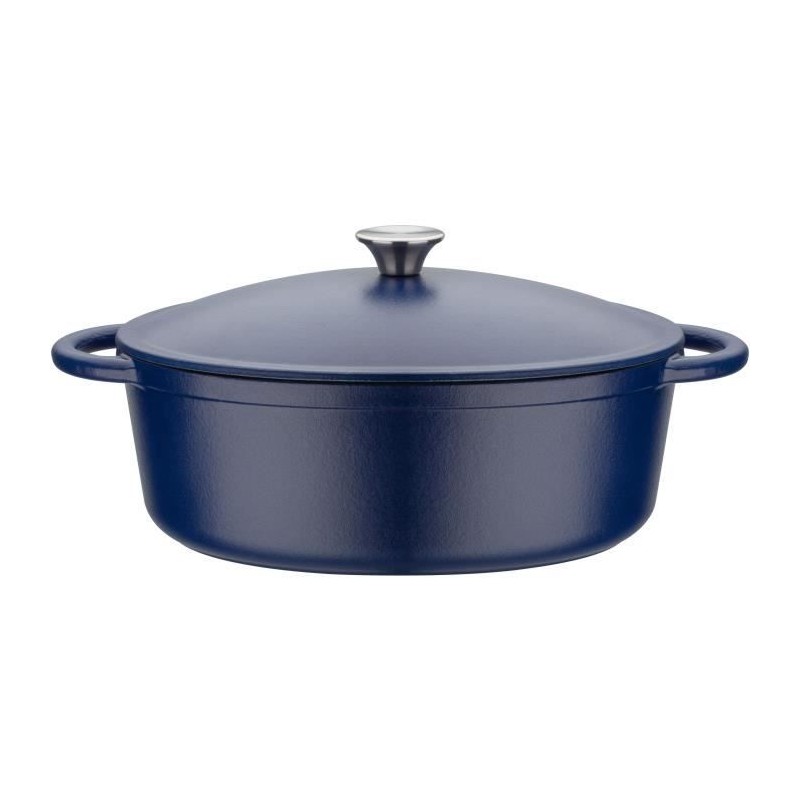 Cocotte fonte massive - GSW - BLUE MAGIC - 33 x 25 cm - Ovale - Induct Cocotte fonte massive - GSW - BLUE MAGIC - 33 x 25 cm - Ovale - Induct