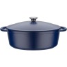 Cocotte fonte massive - GSW - BLUE MAGIC - 33 x 25 cm - Ovale - Induct