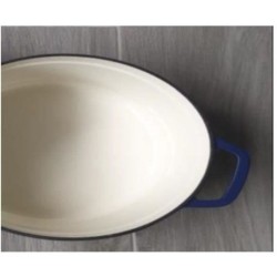Cocotte fonte massive - GSW - BLUE MAGIC - 33 x 25 cm - Ovale - Induct
